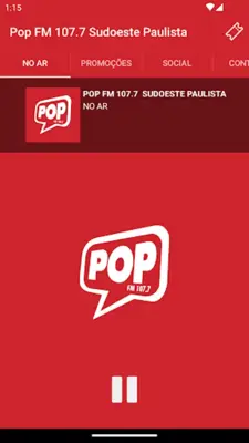 Pop FM 107.7 android App screenshot 3